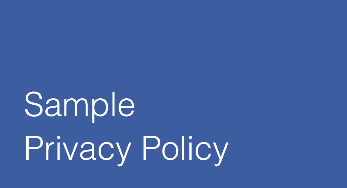 Sample Privacy Policy Template